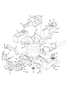 Engine Connections Diagram and Parts List for Z-FORCES60 17AI5GHD-2010Z-17AI5GHD210-17AI5GHD010-2010u-Base-Model Cub Cadet Lawn Tractor